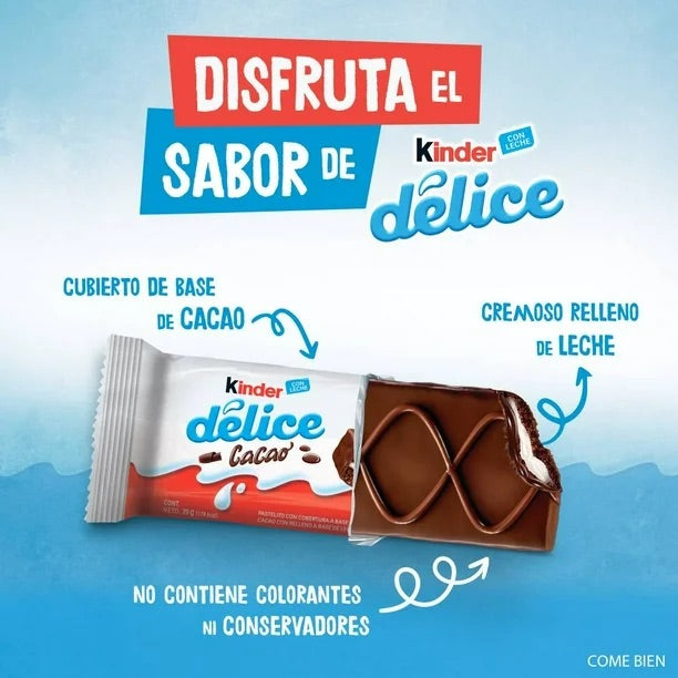 Pastelito Kínder Delice 15 Pzs