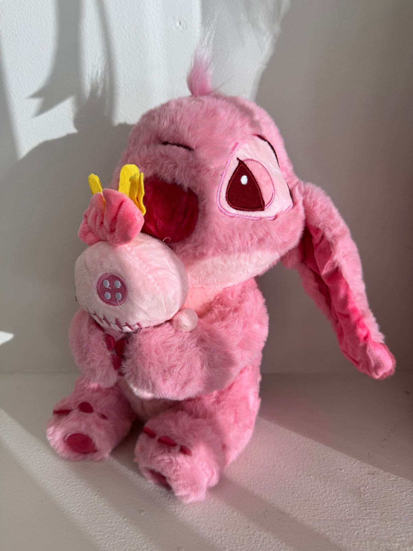 Peluche stitch rosa guiño 25 cm