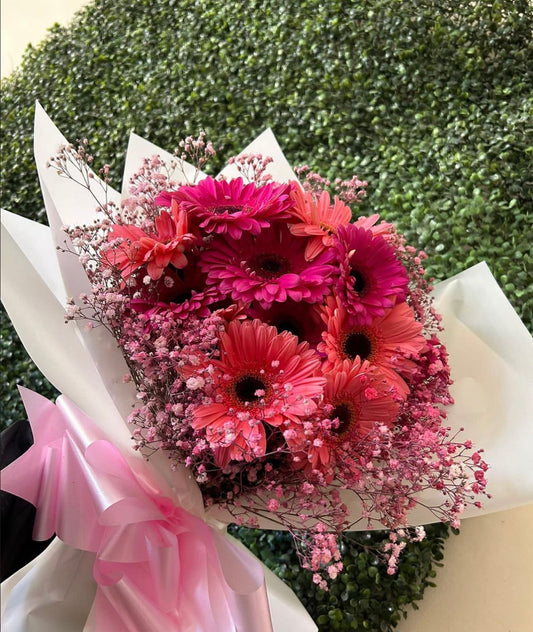 Ramo de gerberas con gypso