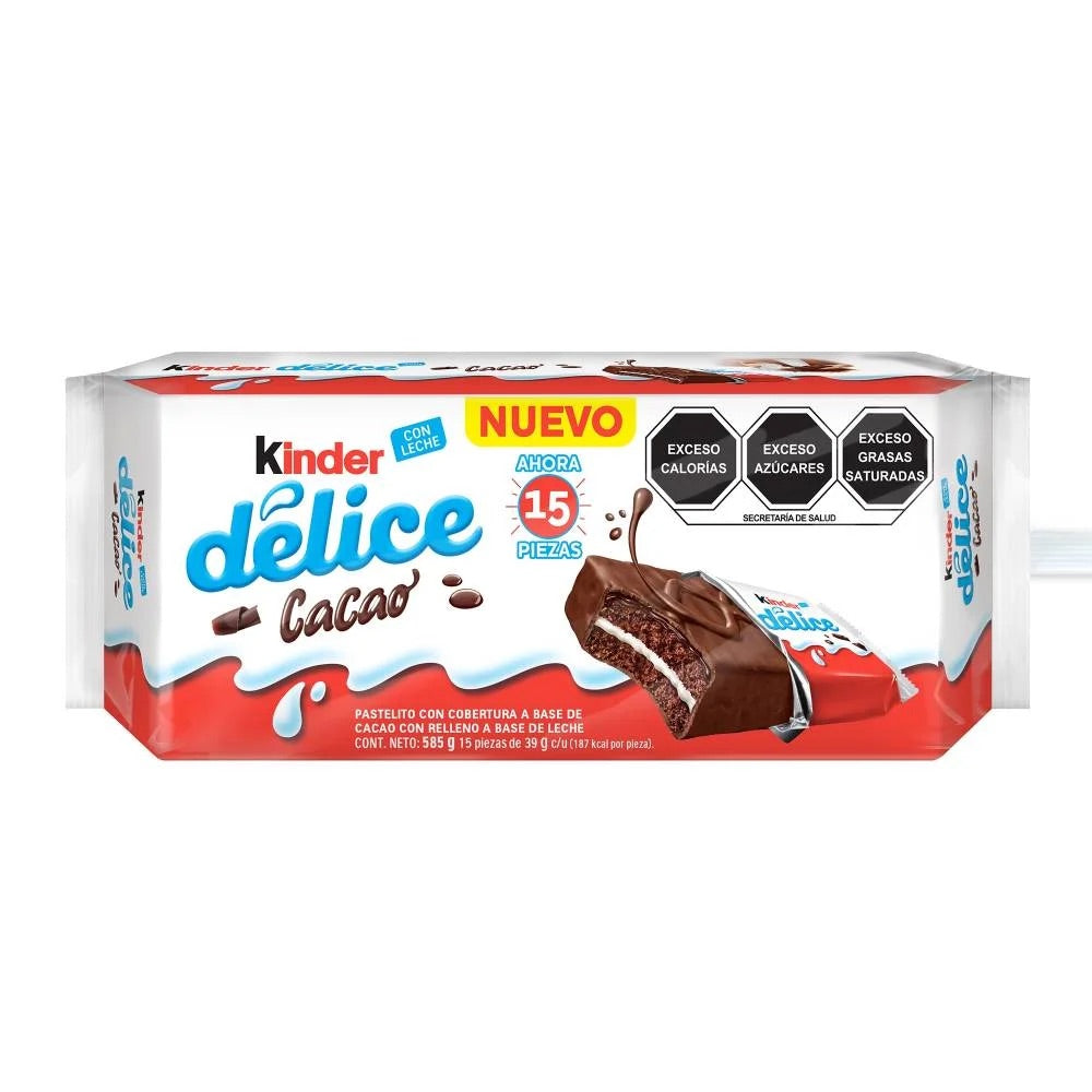 Pastelito Kínder Delice 15 Pzs