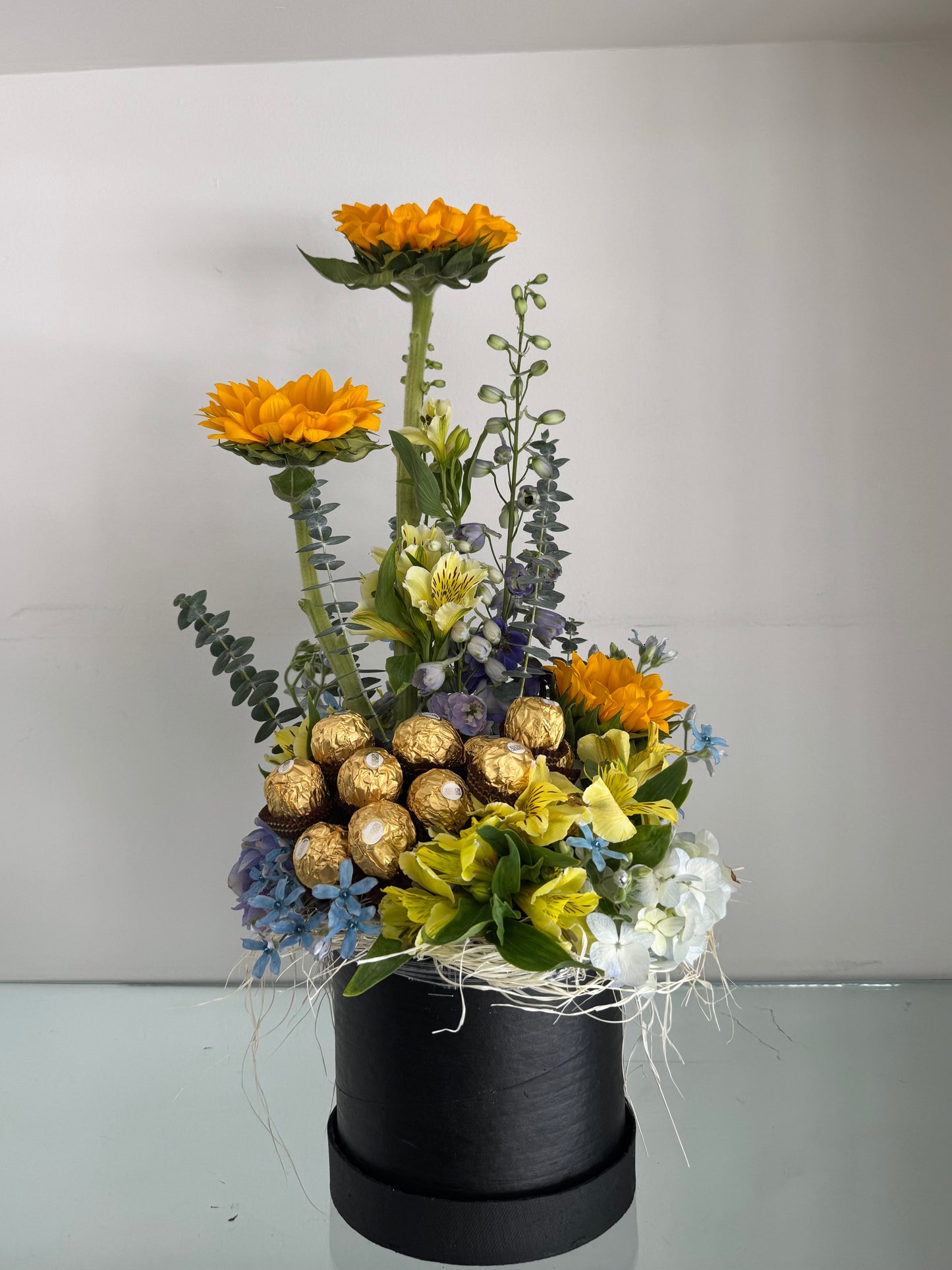 Jardín Premium de Girasoles & Ferrero Rocher